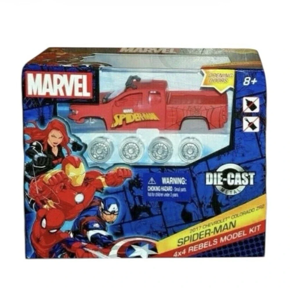 Marvel 2017 Chevrolet Colorado ZR2 Spider-Man 4x4 Truck Model Kit, Spiderman